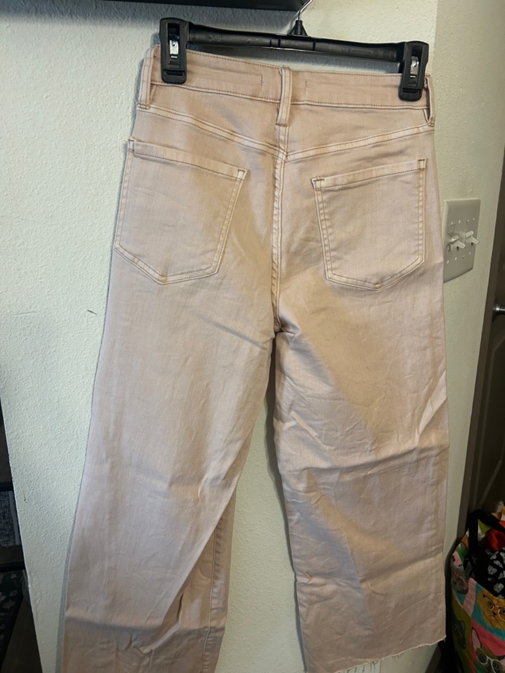 Oat New York Pale Pink/Orange Beige Wide-Leg Jeans - Picture 4 of 5